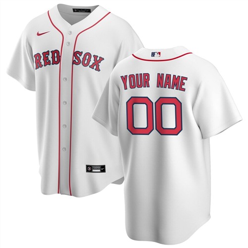 Men's Red Sox White ACTIVE PLAYER Custom Stitched MLB Jersey